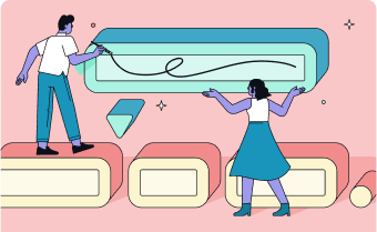 Illustration of a person writing in the air.