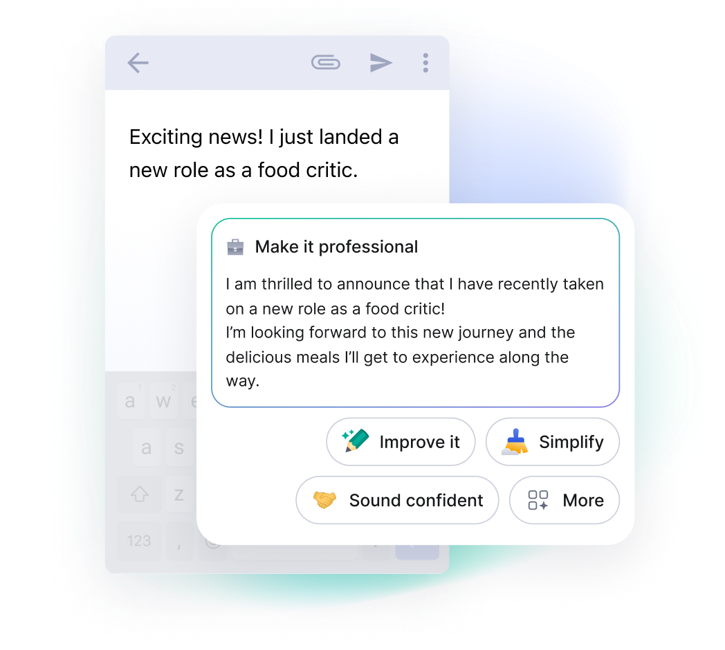 Email product example
